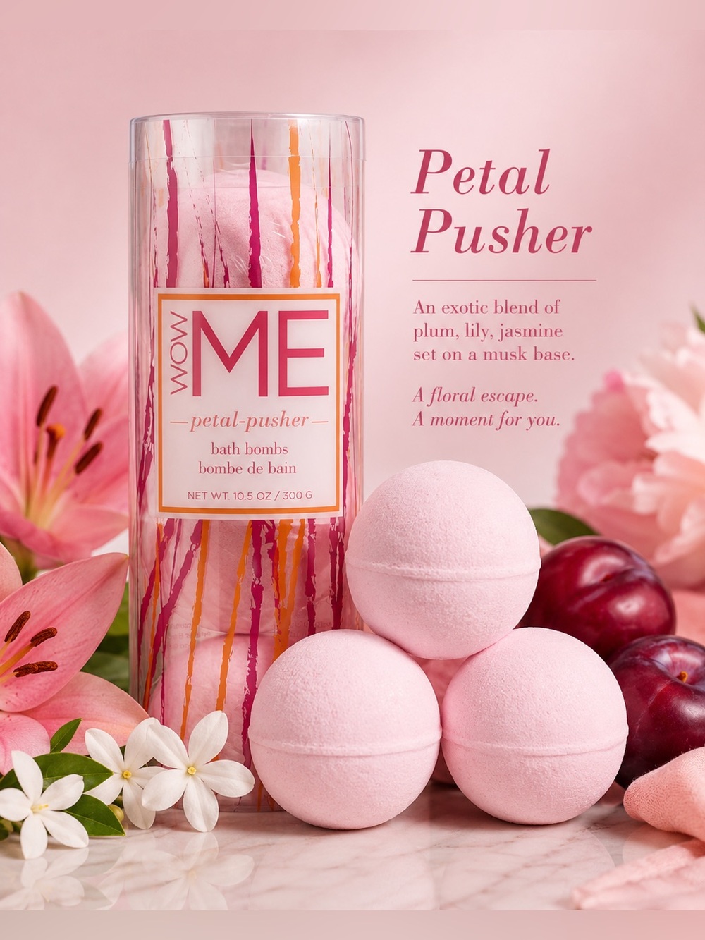 WOW ME Petal Pusher Bath Bomb Set
